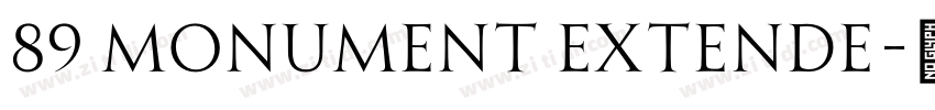 89 Monument Extende字体转换